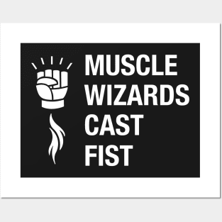 Muscle Wizards Cast Fist Tabletop RPG Gaming Posters and Art